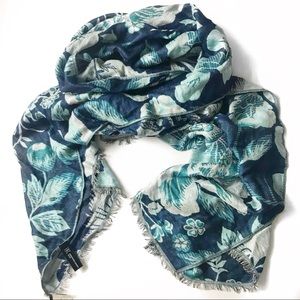 INC International blue floral pashmina scarf